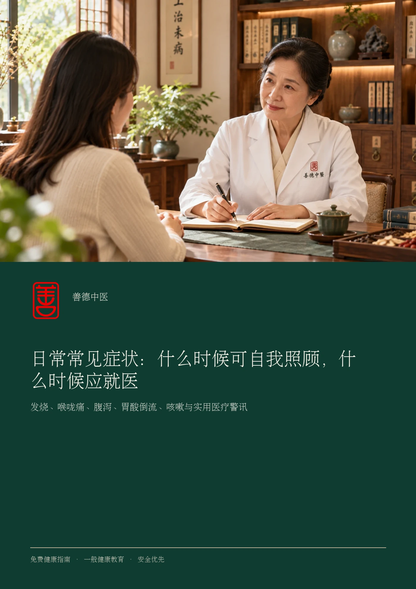 日常常见症状：什么时候可自我照顾，什么时候应就医